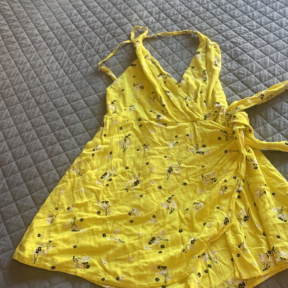 FREE PEOPLE FREE PEOPLE Tango At  night Romper Yellow Comb - Picture 3 of 4